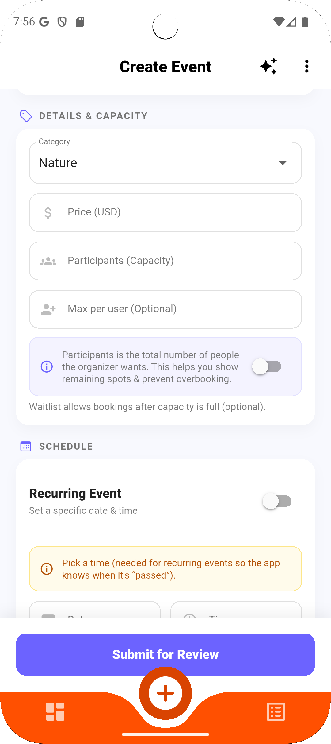 Organizer app preview 17