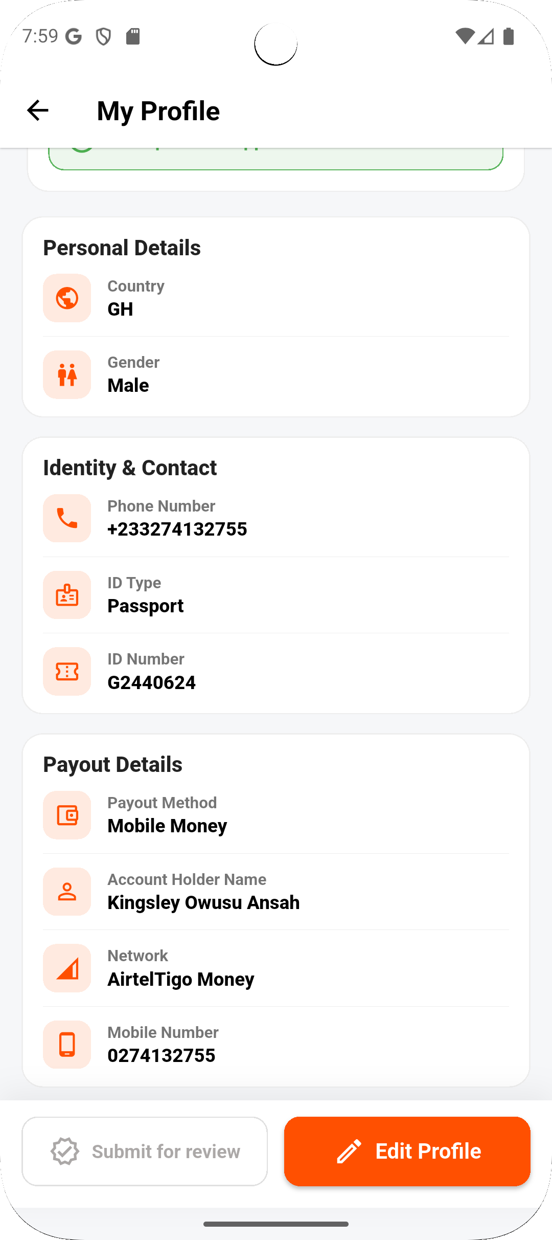 Organizer app preview 24